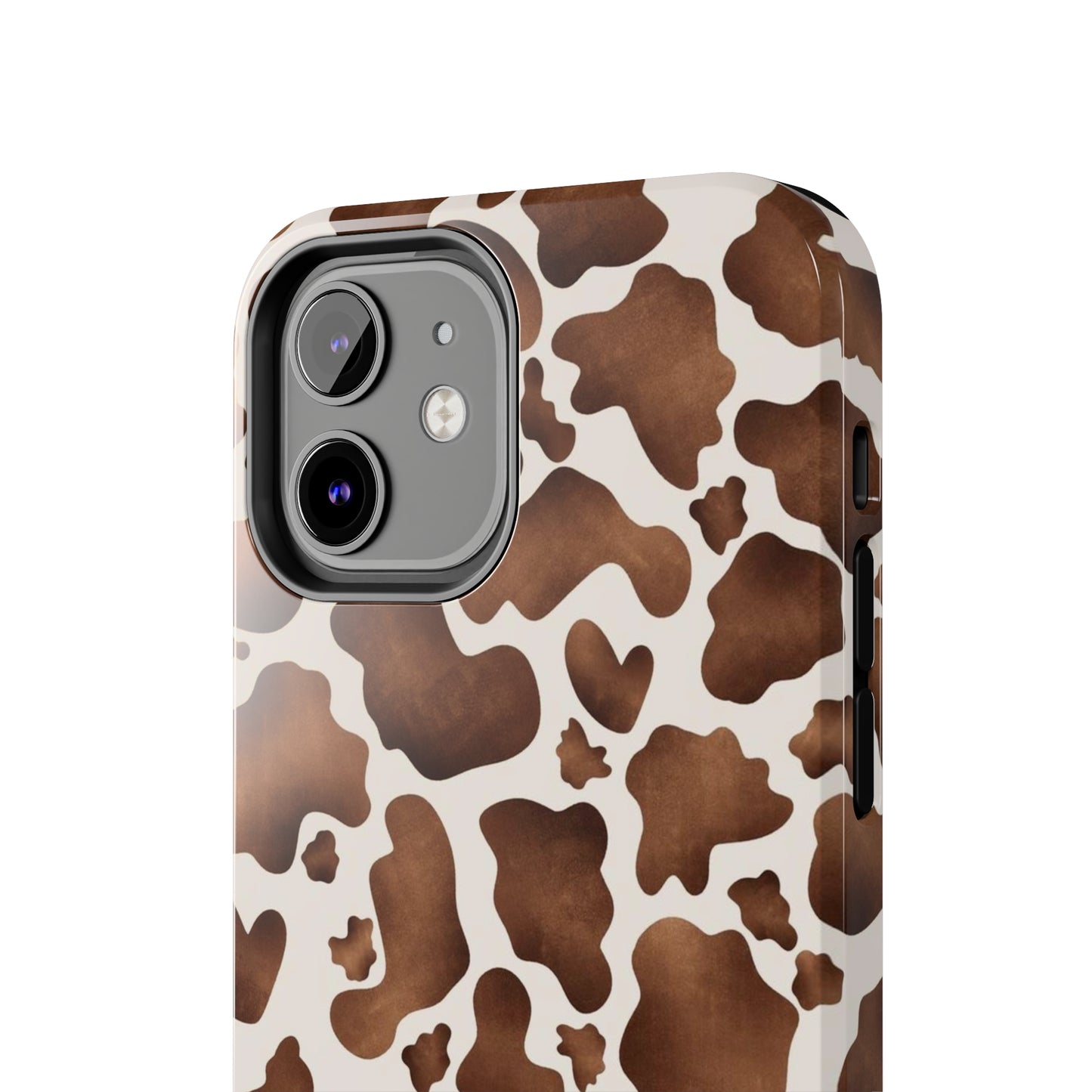 Brown cow print iPhone case/ Tough Phone Cases