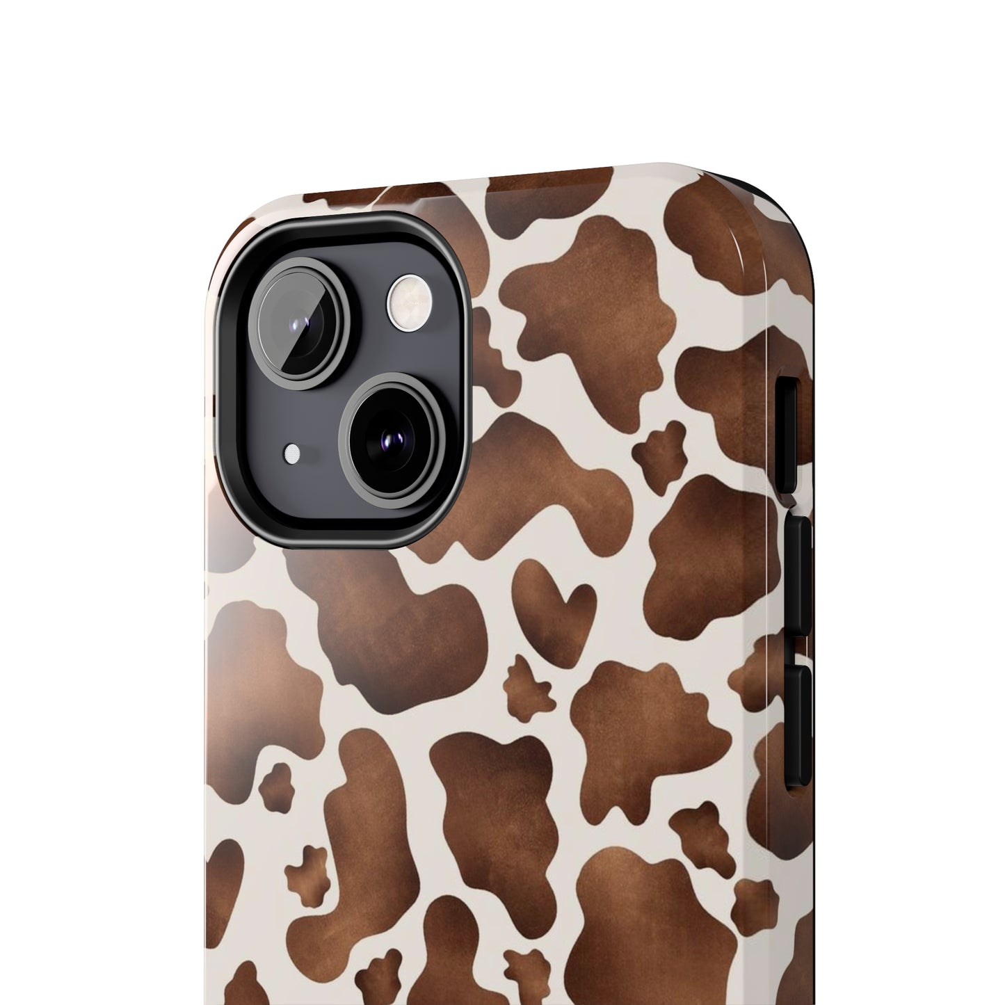 Brown cow print iPhone case/ Tough Phone Cases