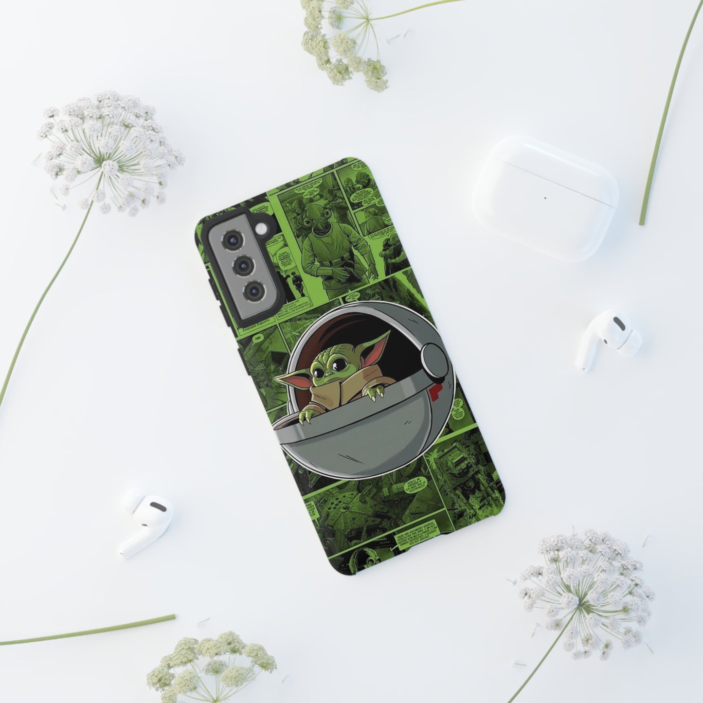 baby Yoda phone case/ for Samsung & Google phones/ media collection/Tough Cases