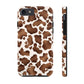 Brown cow print iPhone case/ Tough Phone Cases