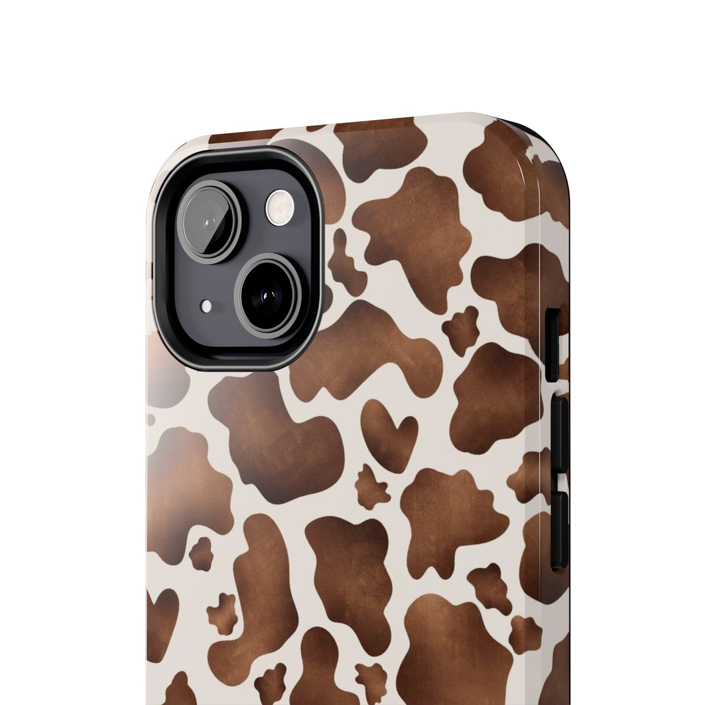 Brown cow print iPhone case/ Tough Phone Cases