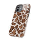 Brown cow print iPhone case/ Tough Phone Cases