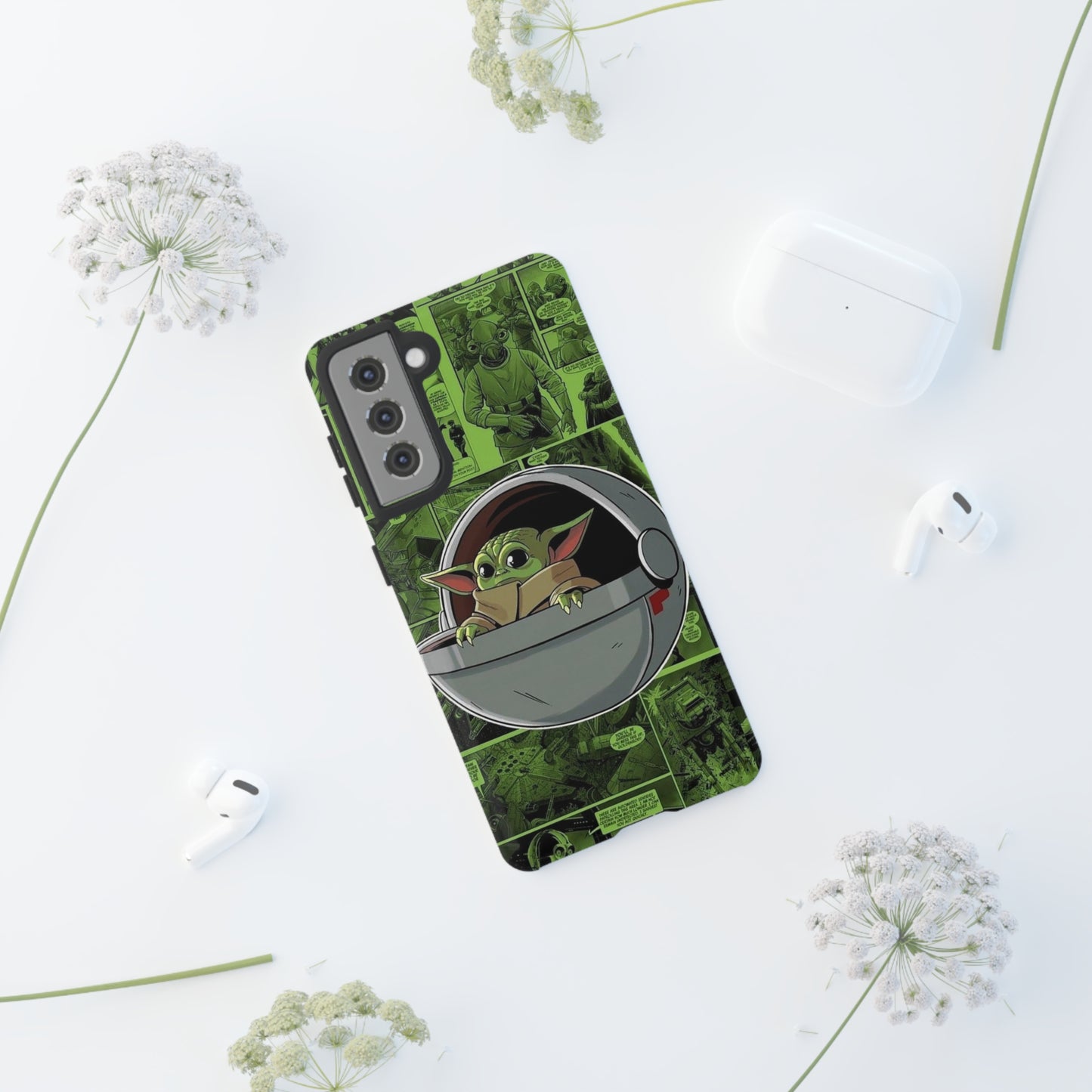 baby Yoda phone case/ for Samsung & Google phones/ media collection/Tough Cases