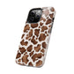 Brown cow print iPhone case/ Tough Phone Cases