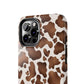 Brown cow print iPhone case/ Tough Phone Cases