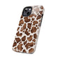 Brown cow print iPhone case/ Tough Phone Cases