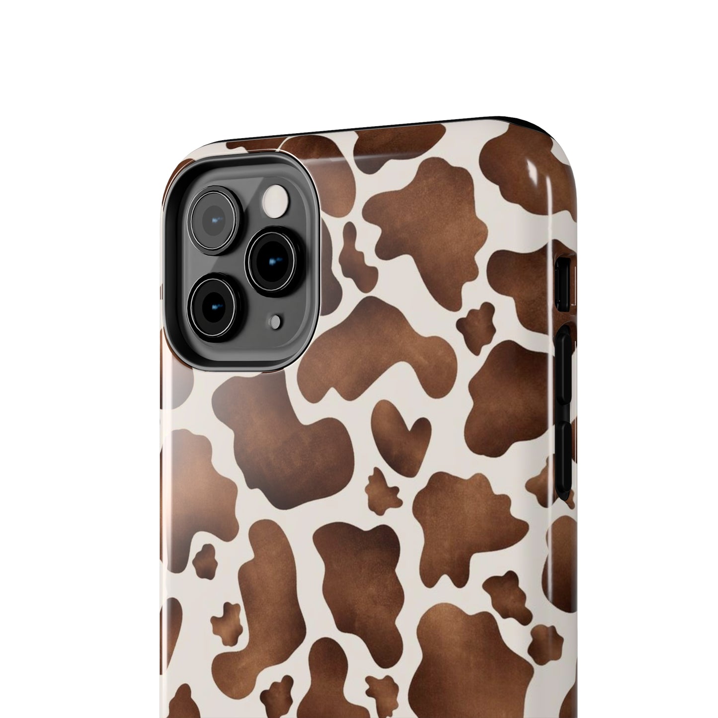 Brown cow print iPhone case/ Tough Phone Cases