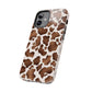 Brown cow print iPhone case/ Tough Phone Cases