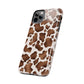 Brown cow print iPhone case/ Tough Phone Cases