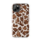 Brown cow print iPhone case/ Tough Phone Cases