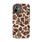 Brown cow print iPhone case/ Tough Phone Cases