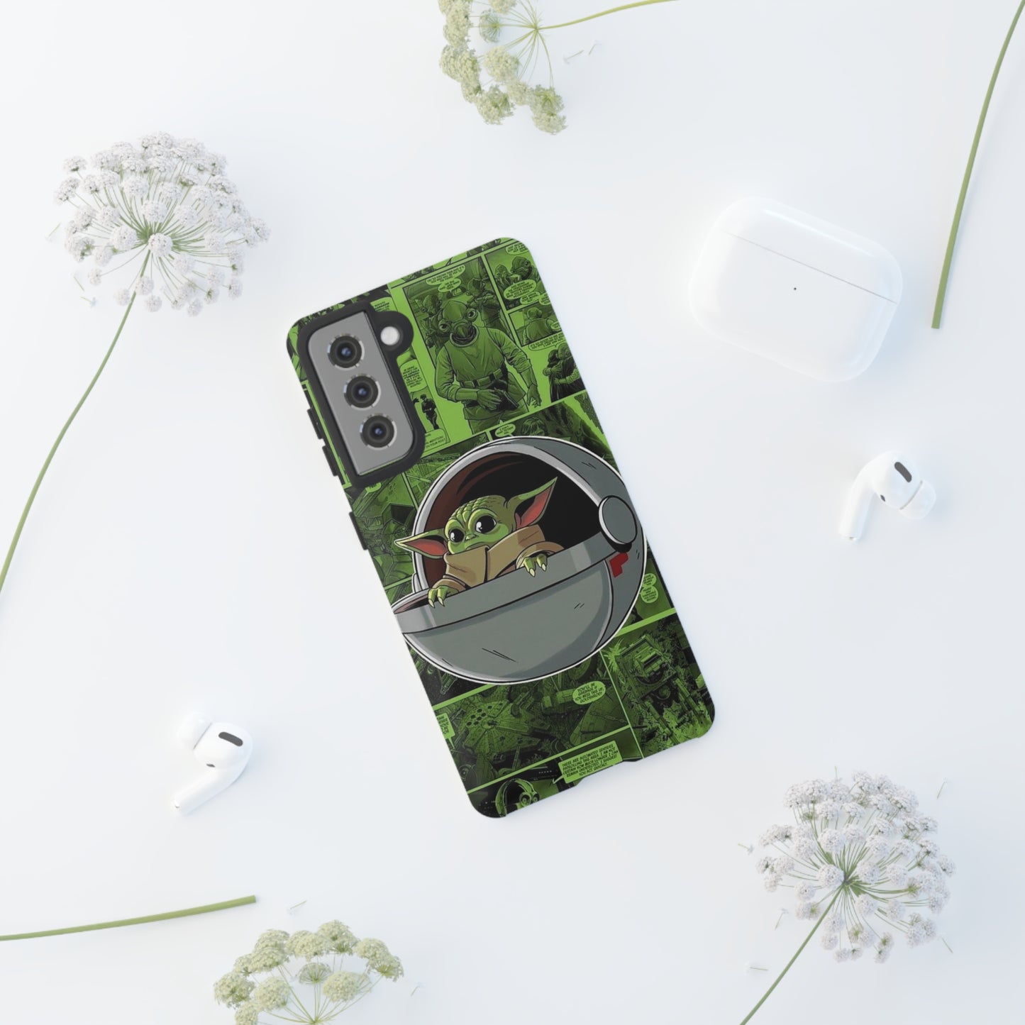 baby Yoda phone case/ for Samsung & Google phones/ media collection/Tough Cases