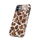 Brown cow print iPhone case/ Tough Phone Cases