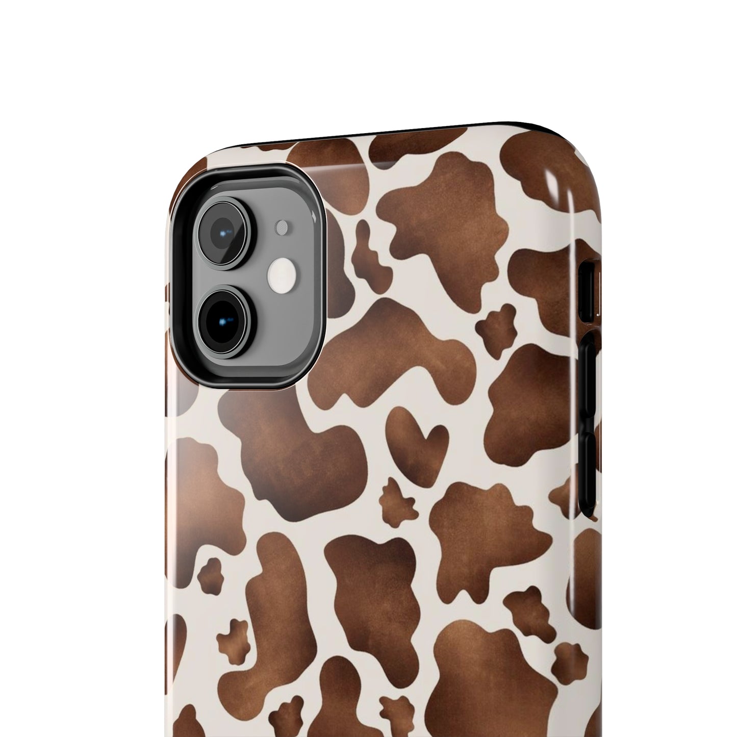 Brown cow print iPhone case/ Tough Phone Cases