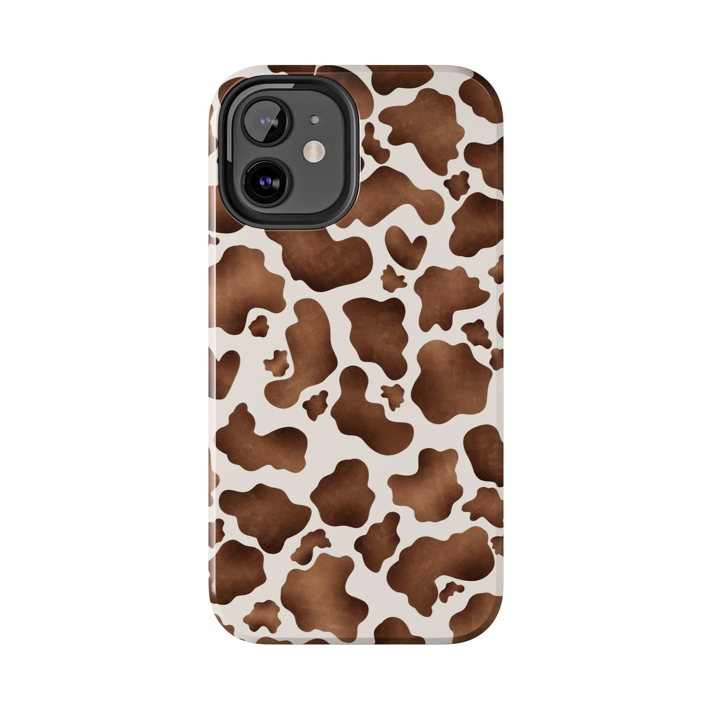 Brown cow print iPhone case/ Tough Phone Cases