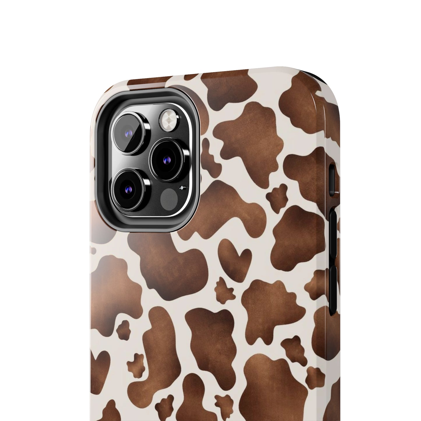 Brown cow print iPhone case/ Tough Phone Cases