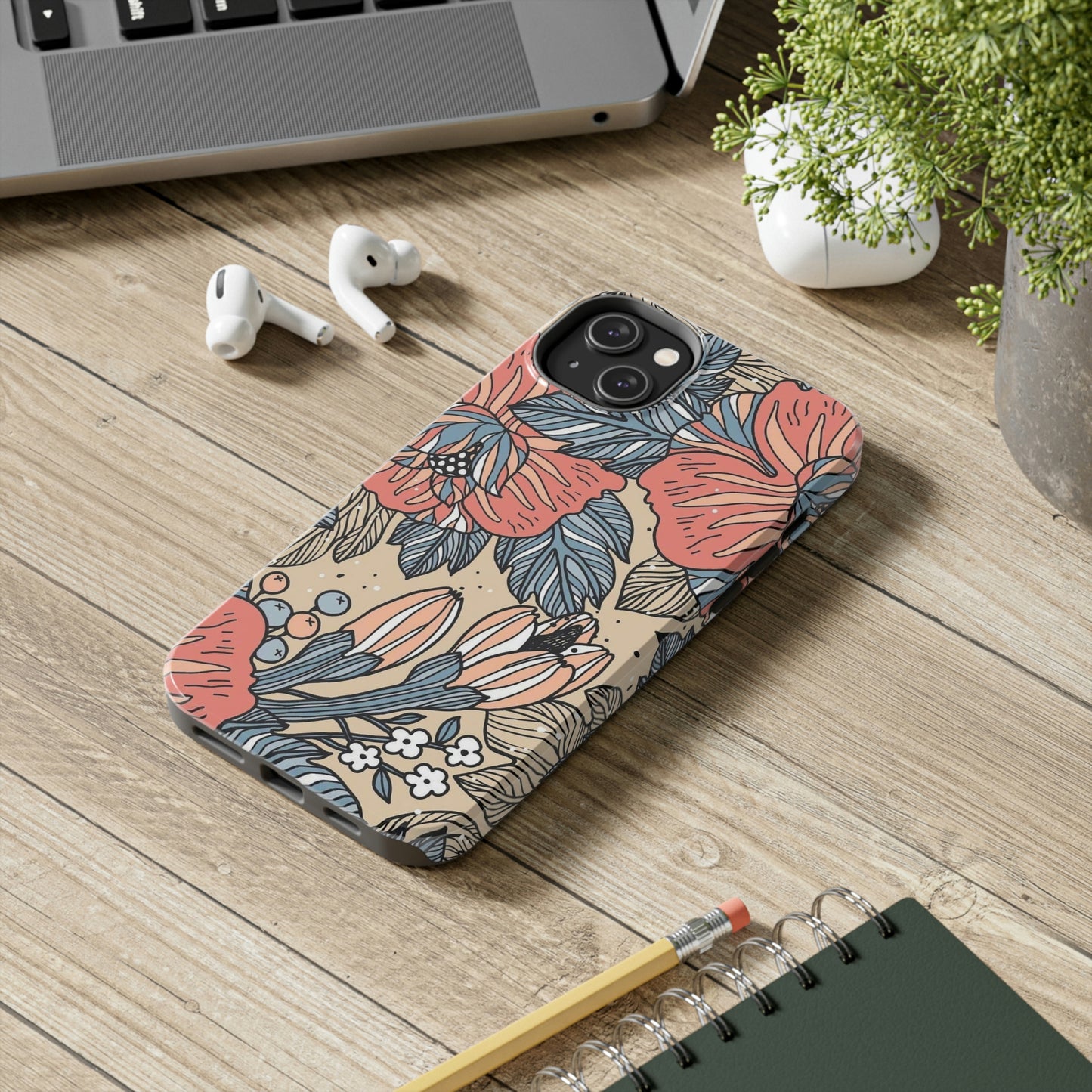 Floral phone case, for Iphone/Tough Phone Cases/