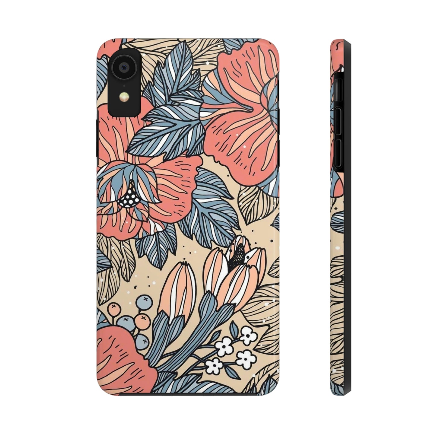 Floral phone case, for Iphone/Tough Phone Cases/