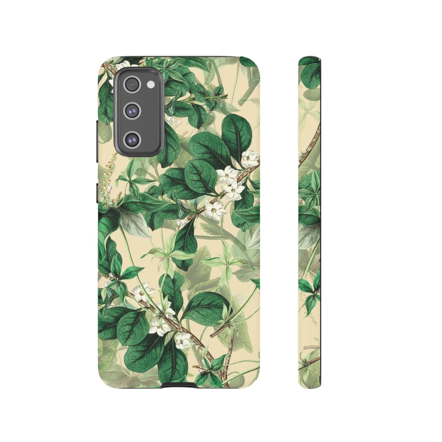 Green Petal phone case, for Samsung & Google phone./ Floral Collection