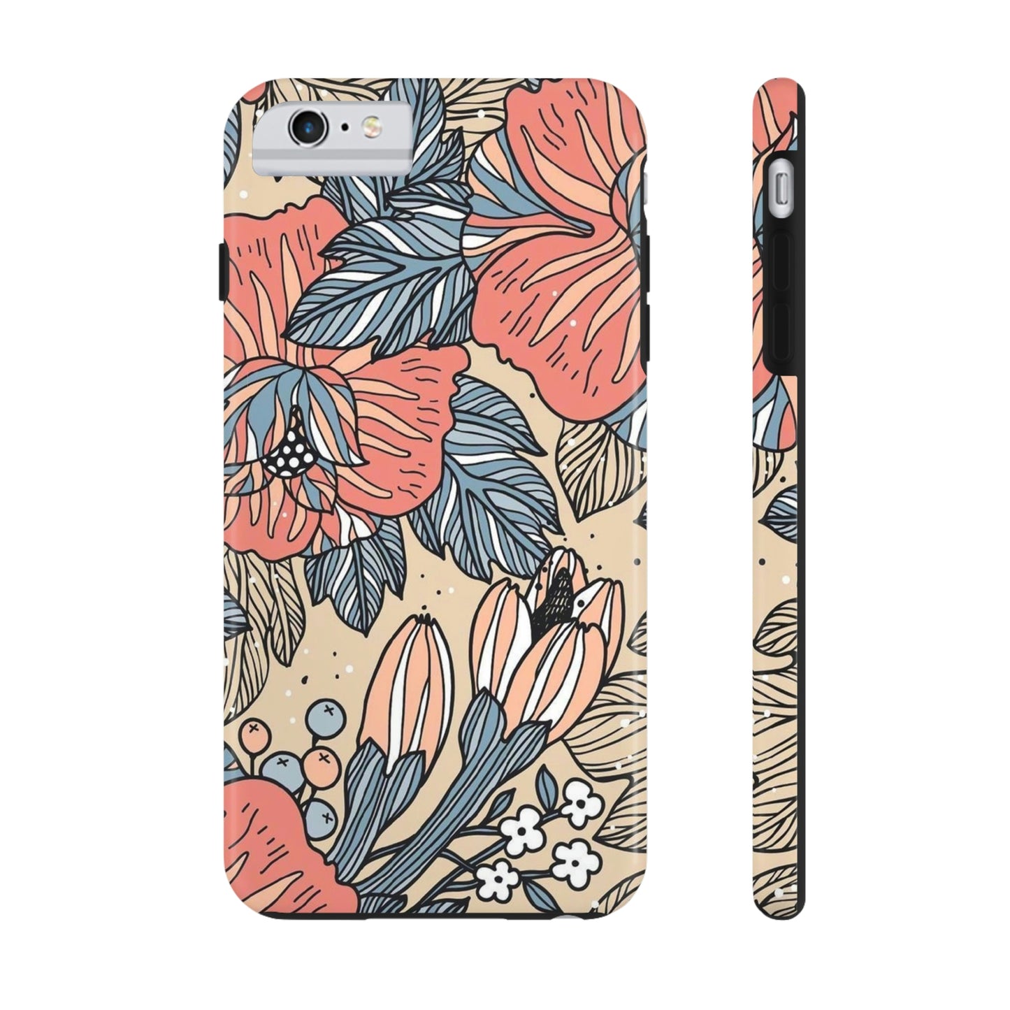 Floral phone case, for Iphone/Tough Phone Cases/