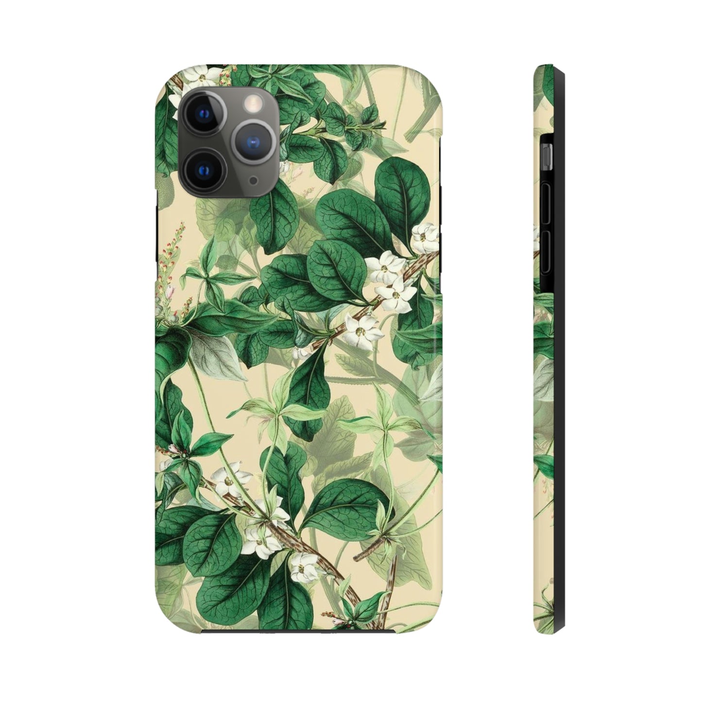 Green Petals phone case, for iPhone, Tough Phone Cases, Floral collection