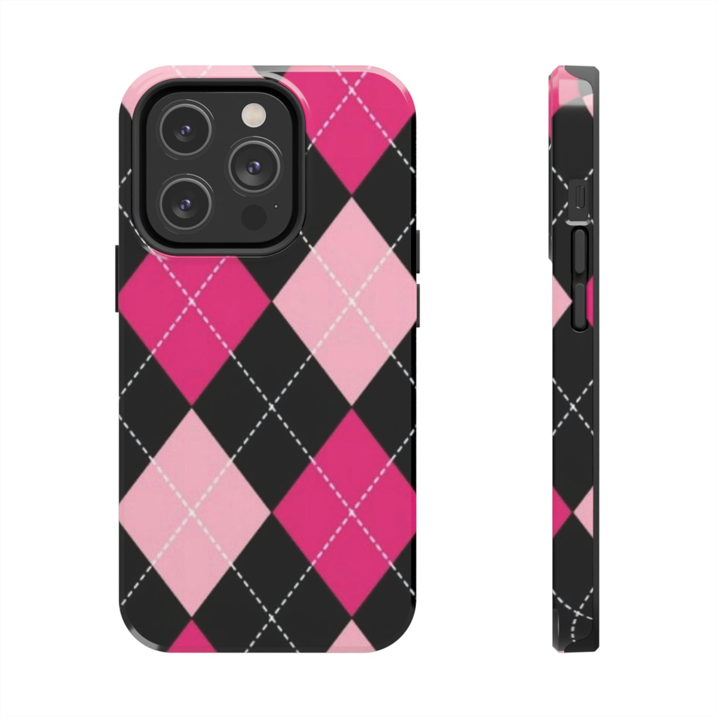 Pink Diamond phone case/ for iPhone/ plaid collection/ Tough Phone Cases