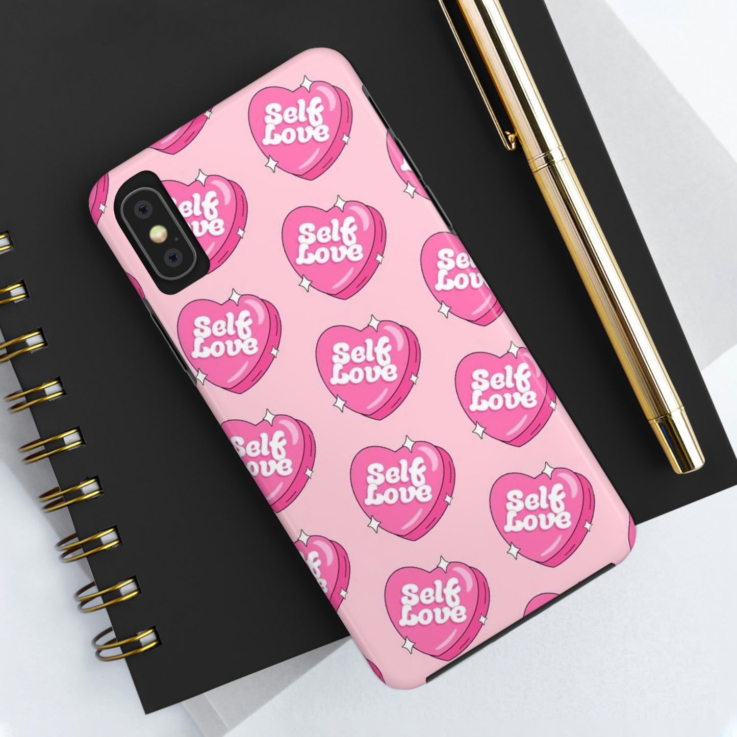 Self Love phone case/ for iPhones/heart collection Tough Phone Cases,