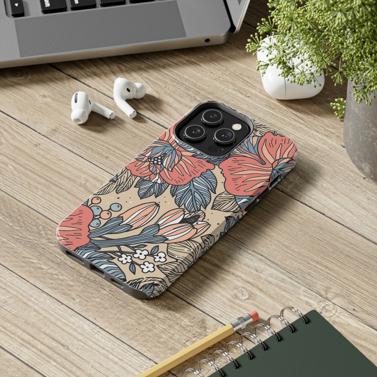 Floral phone case, for Iphone/Tough Phone Cases/