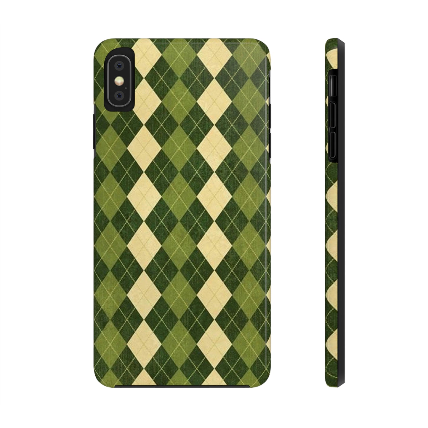 Green Plaid sweater phone case/ for iPhone/ plaid collection/ Tough Phone Cases