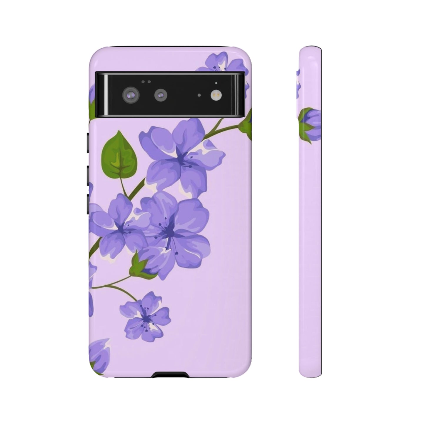 Purple Floral case for Samsung & Google phone./Tough Cases/ Floral collection