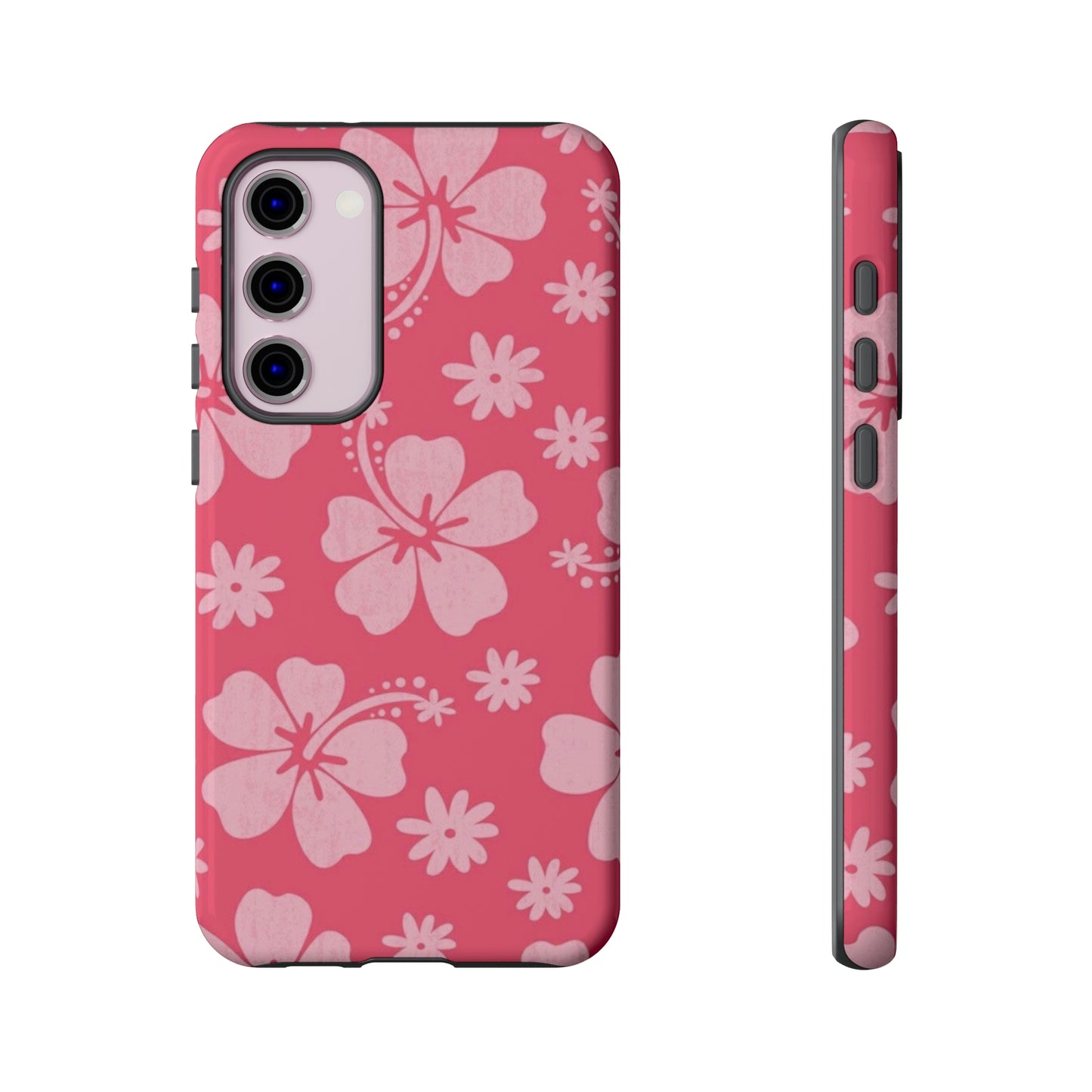 Pink hibiscus phone case/ for Samsung & Google phones /summer collection