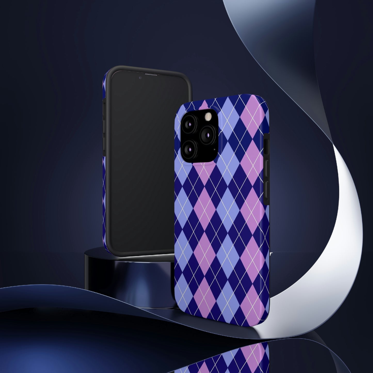 Purple plaid sweater phone case/ for iPhone/ plaid collection/ Tough Phone Cases