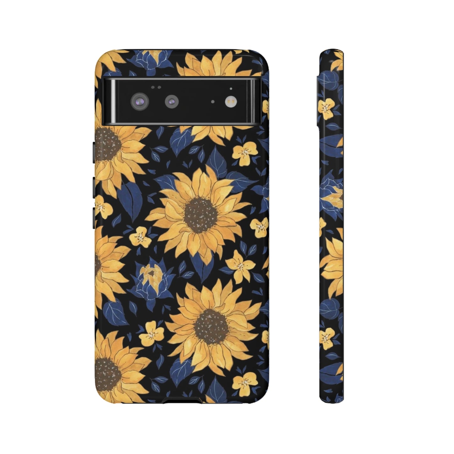 Sunflower phone case/ for Samsung & Google phones/ Floral collection/ Tough Phone Cases