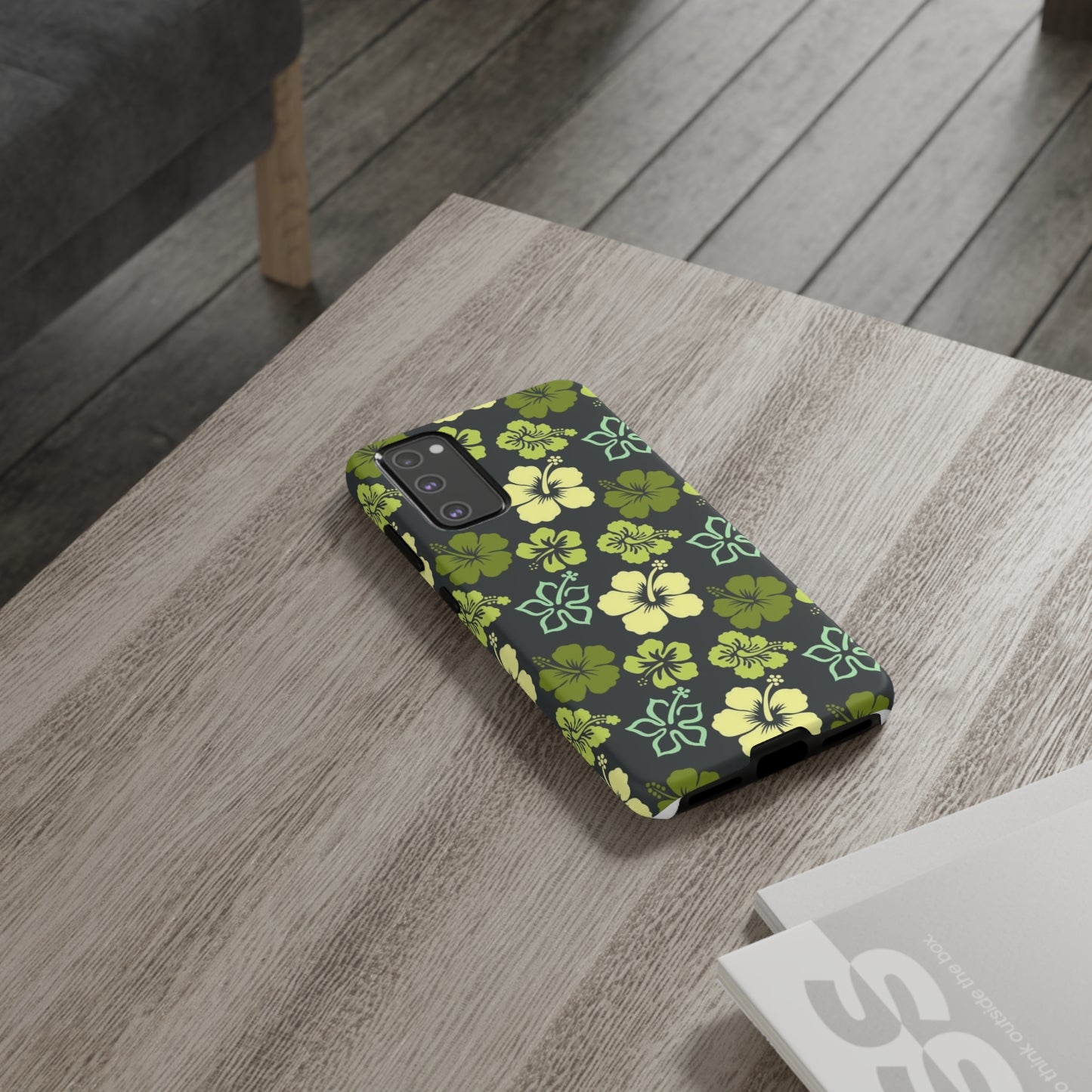 Green Hawaiian phone case for Samsung & Google phones / summer collection / Tough Cases