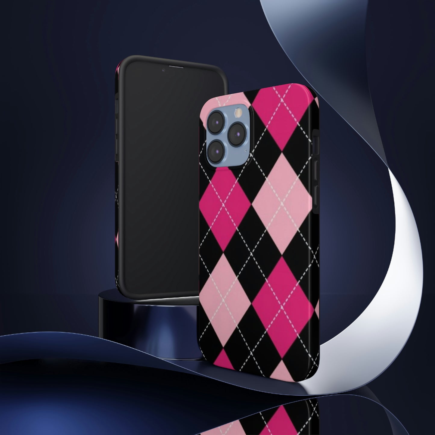 Pink Diamond phone case/ for iPhone/ plaid collection/ Tough Phone Cases