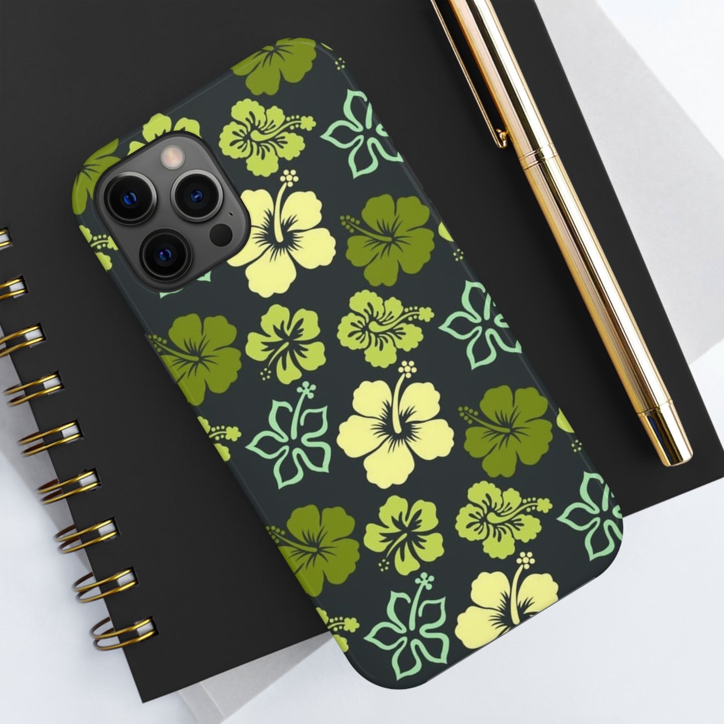 Green Hawaiian phone case for iPhone / summer collection Tough Phone Cases, Case-Mate