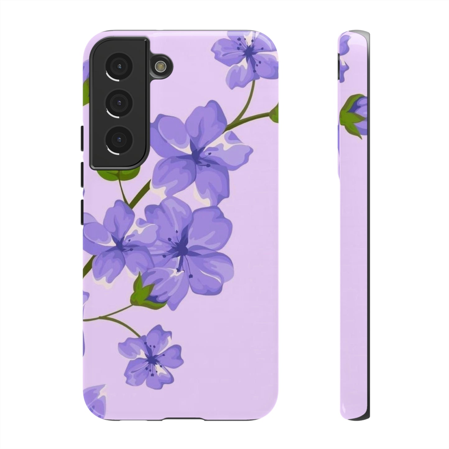 Purple Floral case for Samsung & Google phone./Tough Cases/ Floral collection