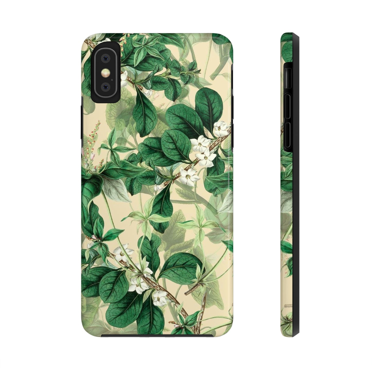 Green Petals phone case, for iPhone, Tough Phone Cases, Floral collection