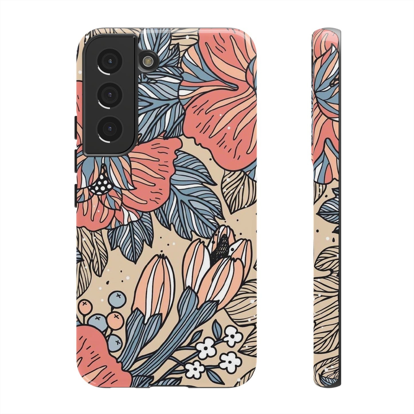 Floral Phone case, for Samsung & Google phone/Tough Cases/ Floral collection