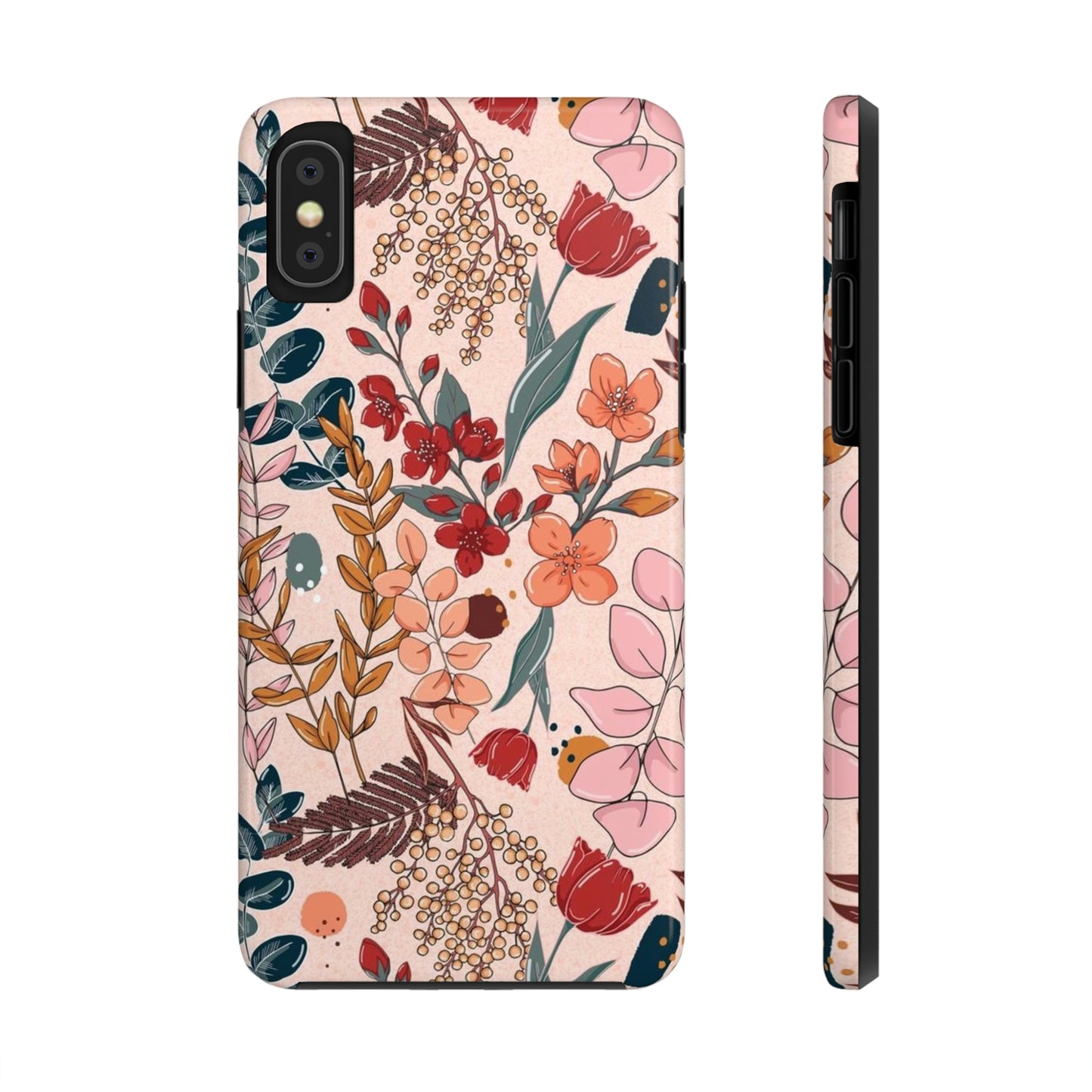 Pink Floral phone case, for iPhone/Tough Phone Cases/ Floral Collection