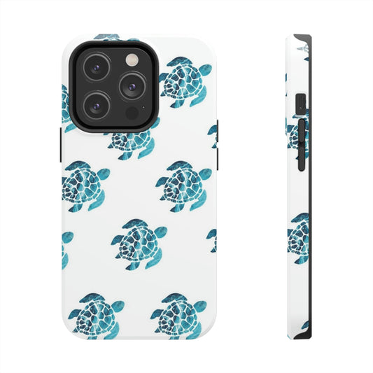 Turtles crossing iPhone case / summer collection Tough Phone Cases, Case-Mate