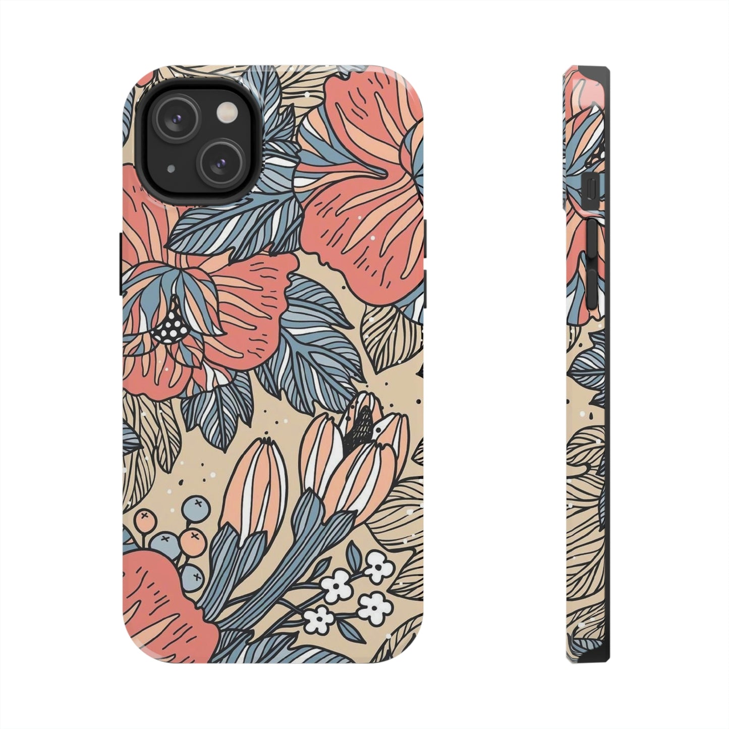 Floral phone case, for Iphone/Tough Phone Cases/