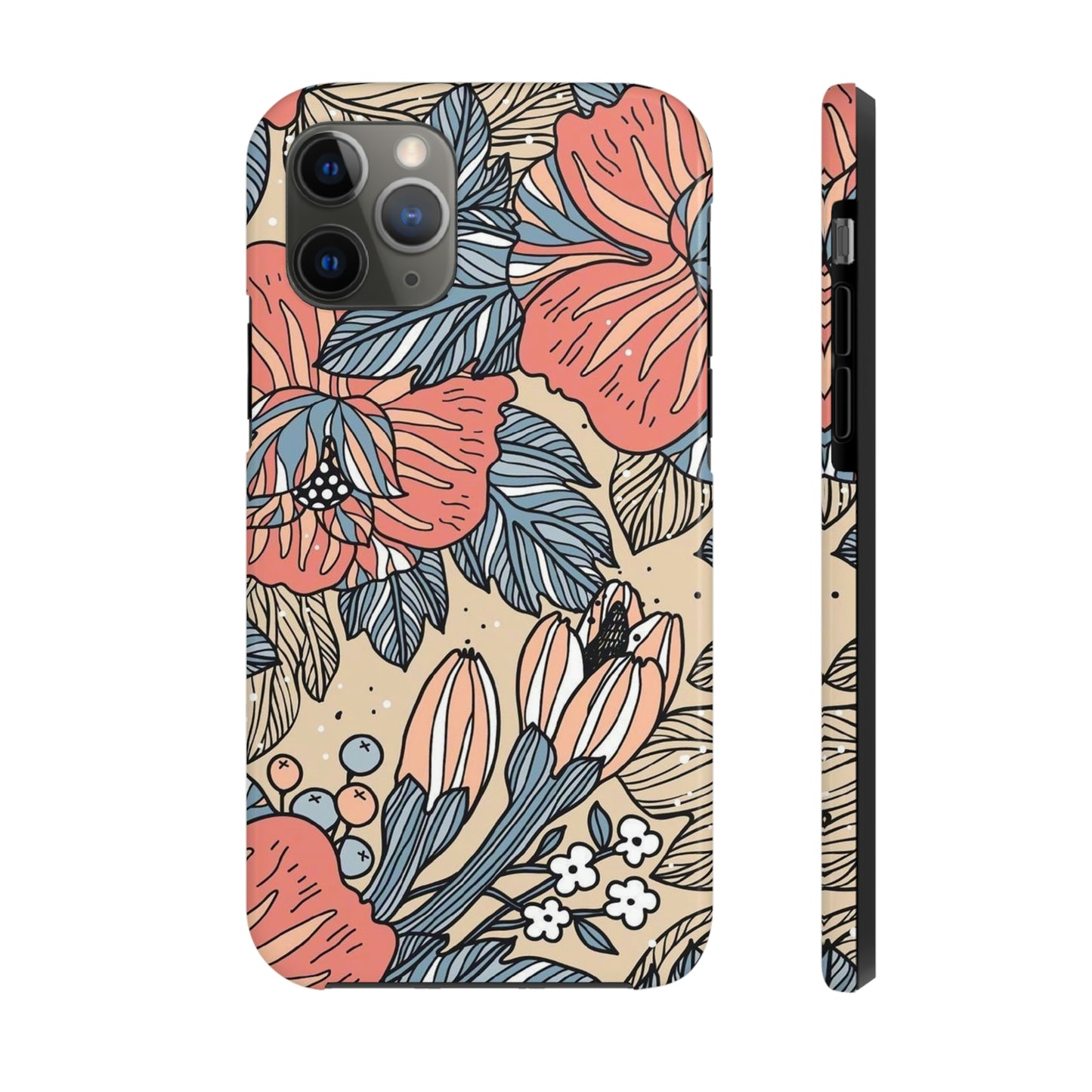 Floral phone case, for Iphone/Tough Phone Cases/