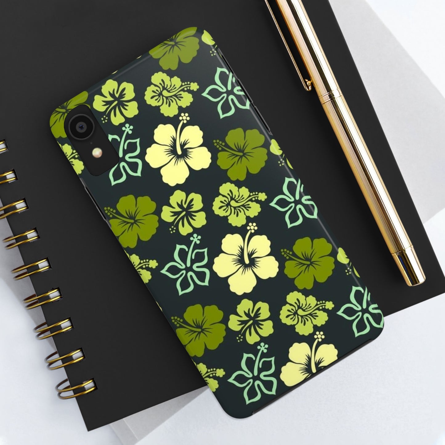 Green Hawaiian phone case for iPhone / summer collection Tough Phone Cases, Case-Mate