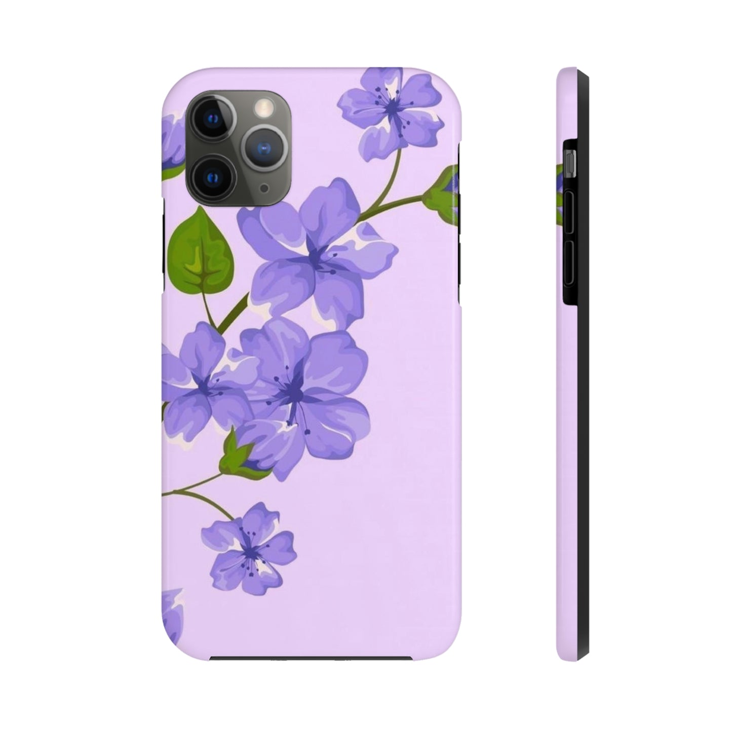 Purple floral phone case, for iphone,Tough Phone Cases, Floral Collection