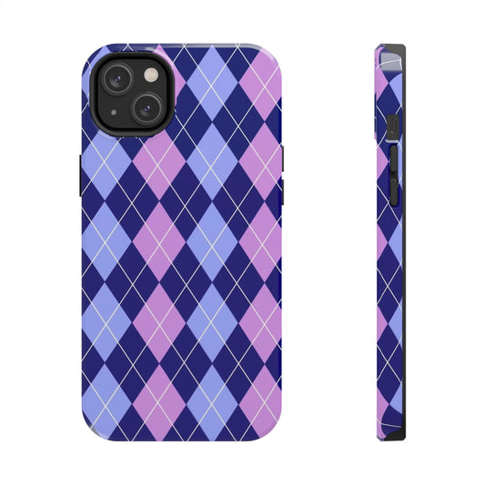 Purple plaid sweater phone case/ for iPhone/ plaid collection/ Tough Phone Cases