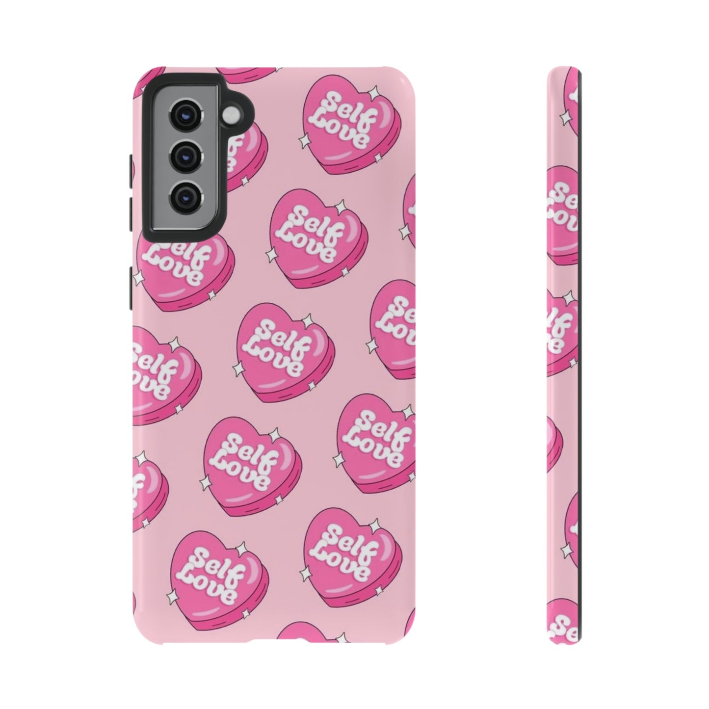 Self love phone case, for Samsung & google phones,/ heart collection/ tough case