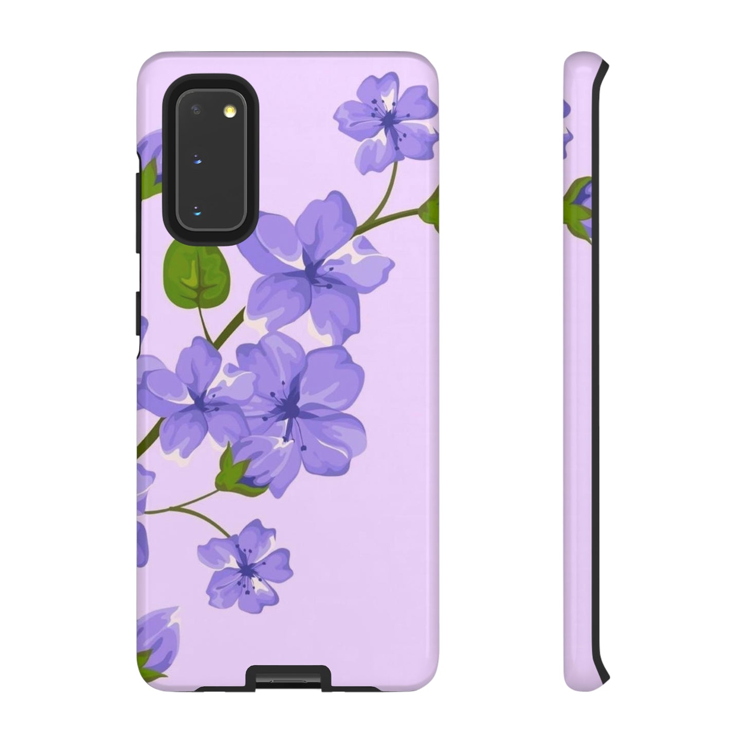 Purple Floral case for Samsung & Google phone./Tough Cases/ Floral collection