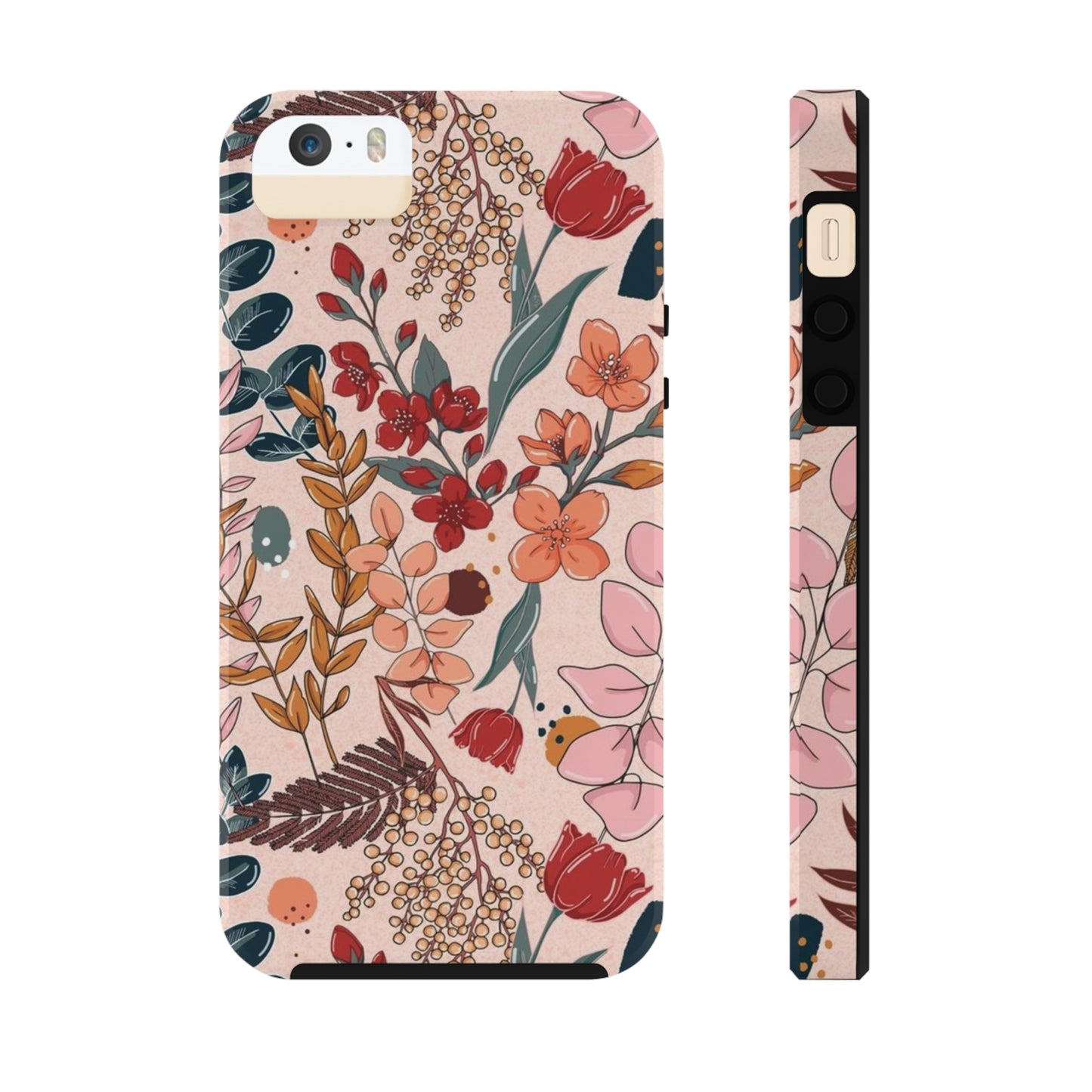 Pink Floral phone case, for iPhone/Tough Phone Cases/ Floral Collection