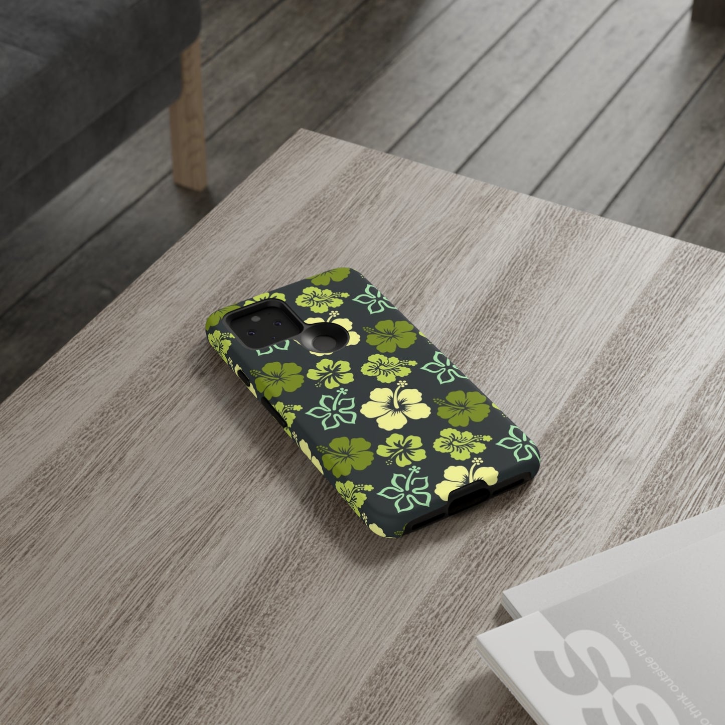 Green Hawaiian phone case for Samsung & Google phones / summer collection / Tough Cases